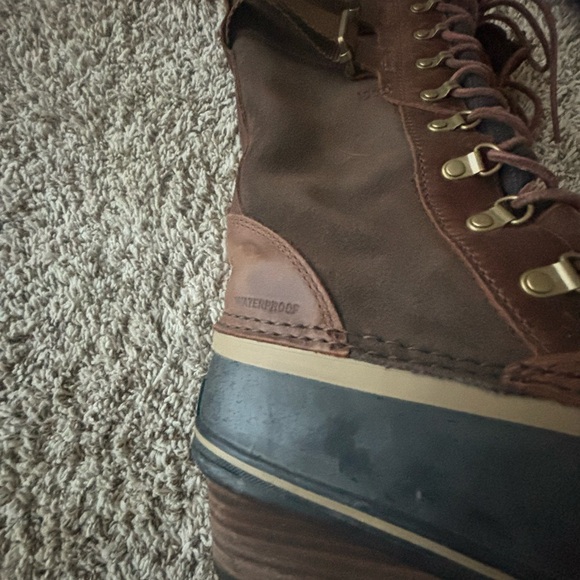 Sorel Women's Conquest Carly II Waterproof Boots Peatmoss discontinued - Picture 11 of 13